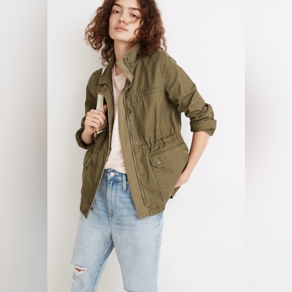 Madewell Jackets & Blazers - MADEWELL Dispatch Jacket Olive Army Green Military Style Canvas Size XS